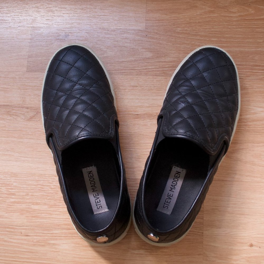 Steve Madden Ecentric-Q Quilted Slip-On Sneakers